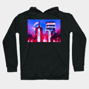 Dystopian Corporate Owned City At Dusk Hoodie